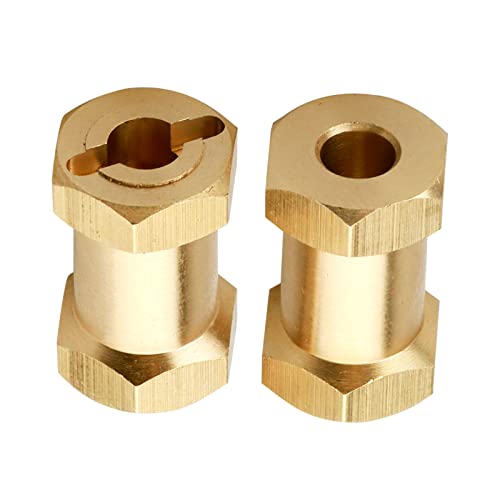 Brass 12mm Wheel Spacer Wheel Hubs Extension Drive Adapter for Axial SCX10 & SCX10 II 1/10 RC Crawler (20mm) - size: 20mm