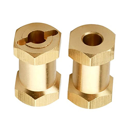 Brass 12mm Wheel Spacer Wheel Hubs Extension Drive Adapter for Axial SCX10 & SCX10 II 1/10 RC Crawler (20mm) - size: 20mm
