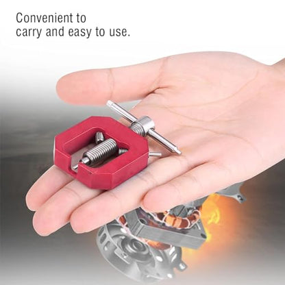 Mini Gear Pullers, RC Pinion Bearing Puller Stainless Steel Small Gear Puller Professional Tool Remover for RC Drift Wheels Motor Upgrade, Mini Gear Puller for RC Car Fan(Red) - color: Red