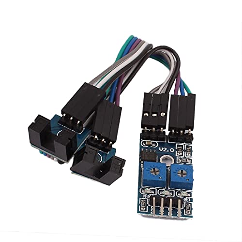 2-Channel IR Motor Test Speed Detect Velocity Sensor Module 3.3-5V(2-Kanal-IR-Motortestgeschwindigkeitsgeschwindigkeits-Sensormodul 3,3-5V