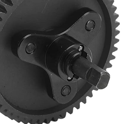 54T HighStrength Differential Slipper Clutch Assembly for Slash 4X4, 4X4, Rustler RC Cars, Aluminum Steel Gear, Easy Install Upgrade Parts (Black) - color: Black