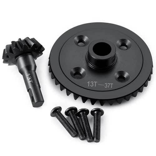 Steel Front Rear Diff Gear 13T/37T for Tra-xxas Slash Telluride | Summit E-Revo Brushless 1/10 RC Crawler Transmission Differential Gears
