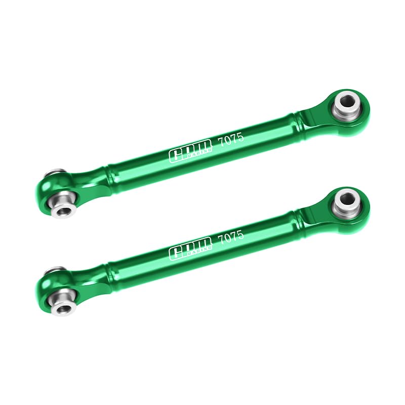 GPM Upgrades Aluminum 7075 Front Steering Link Rod for 1/8 Mojave 4X4 4S Blx Desert Truck Rtr-Ara4404T1/T2 (Green) - color: Green