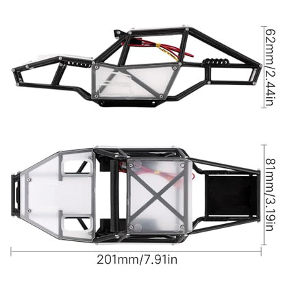 INJORA Rock Tarantula Nylon Buggy Body Shell for 1/18 TRX4M Upgrade（Clear） - color: Clear