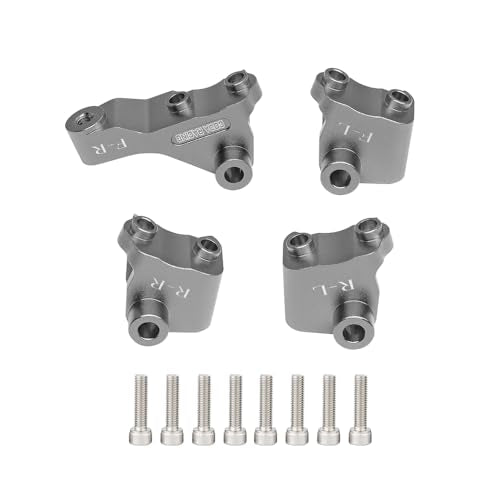 Aluminum Link Mounts Suspension Links Axle Mount Set for 1/10 RC Crawler Car TRX4 Upgrade Parts-Replaces Part 8227-Titanium - color: Titanium