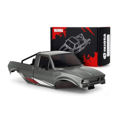 INJORA IR60 Pickup Hard Body Shell for 1/18 TRX4M Defender Bronco (Grey) - color: Grey