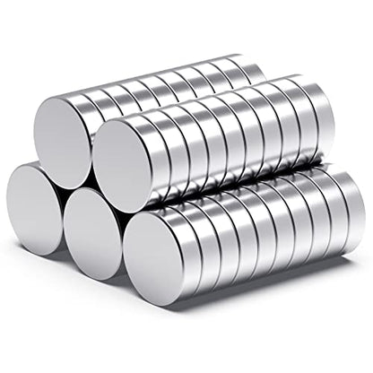 Strong Neodymium Magnets, Rare Earth for Crafts, Heavy Duty Round Small Magnets, 0.47 x 0.12 Inch, 50 PCS - color: Silver, size: 0.47inch 50PCS