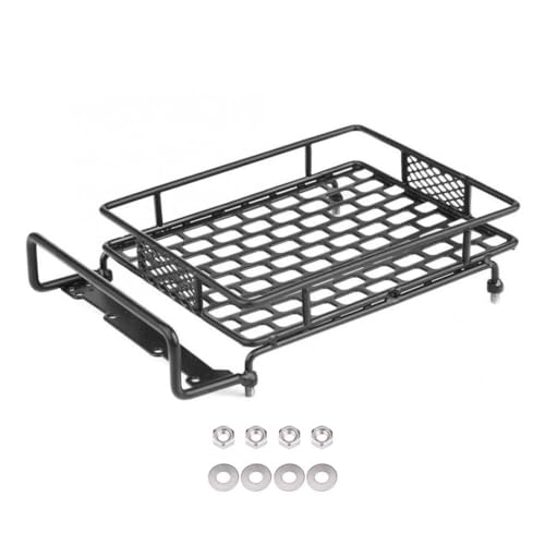 3 Size Metal Roof Rack Luggage Compatible with 1 10 Scale CC01 RC Crawler Car Upgrade Parts(Large 170x110mm) - color: Large 170x110mm