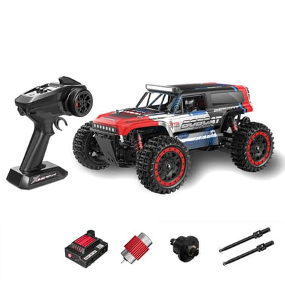 S912 1/16 Remote Control Drift Car, 2.4G Brushed Full-Proportional 4WD 36KM/H High-Speed RC Climbing Car Mini 2 Batteries RC Buggy Rock Crawler Model Toy Gift -RTR - style: S912 1/16, 2 Batteries, Red
