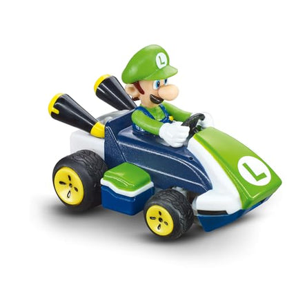 Carrera RC Mario Kart Tabletop Toy Racing Set Featuring Mario & Luigi 2.4GHz Radio Remote Control Cars for Children 6 and up - Ready to Run | Ready to Run, 2.4GHz, 1:50 Scale Mario Toy Racing Game Includes 2 Mini RC Cars - Mario & Luigi, Rechargeable Batt