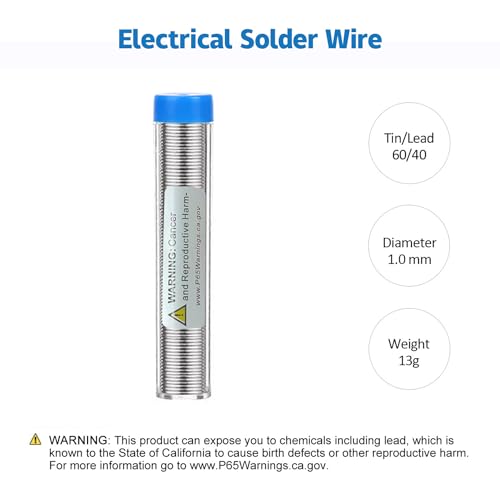 LDK Soldering Iron Kit Electric 60W 110V Adjustable Temperature Soldering Gun Welding Tools, 5pcs Replacement Tips and Solder Wire (Basic) - color: 60w Basic