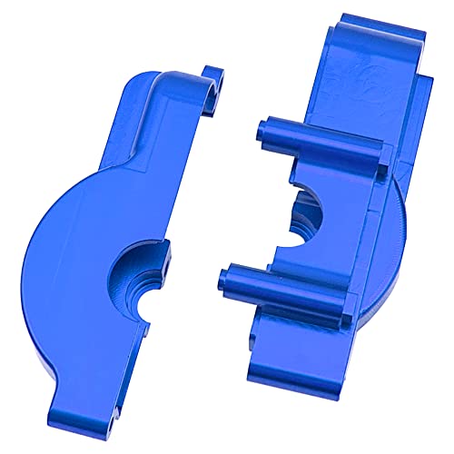 Aluminum Alloy Gearbox Housing Shell Motor Plate #7590 Compatible with Traxxas LaTrax Teton Desert Prerunner Rally SST 1/18 4WD RC Car (Blue) - color: Blue