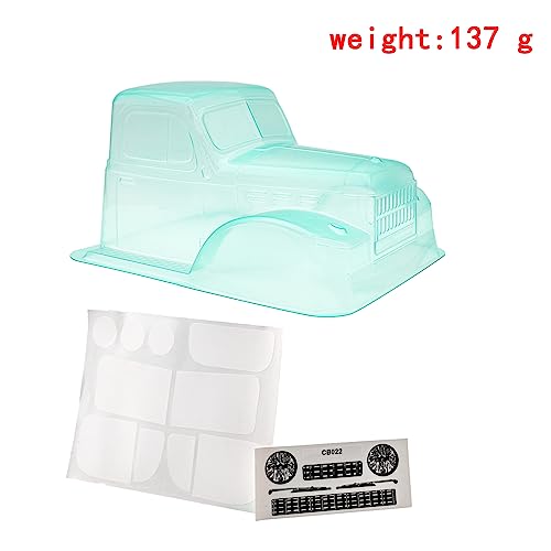 HUIOP Truck Cab, Unpainted Body Shell Cover 1/10 Truck Cab PC Clear Body Replacement for 313 Wheelbase 90046 90047 Modification Crawler Accessory Spare Parts Upgrade - size: C
