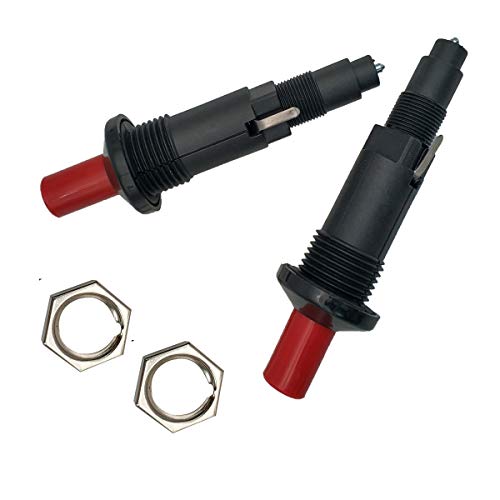 MENSI Push Botton Piezo igniter Ceramic Kitchen Lighter 2PCS for Propane Gas Grill, Patio Heaters - size: 2 Exits Igniter Piezo
