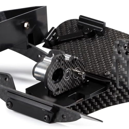 Ultralight Portal Transmission,48Pitch Tiny Gearbox,Machined Ultralight Portal Transmission Tiny Gearbox with Slipper Pad for 1/10 LCG Chassis Cheater Rigs Capra SCX10 III AR45(Silver) - color: Silver