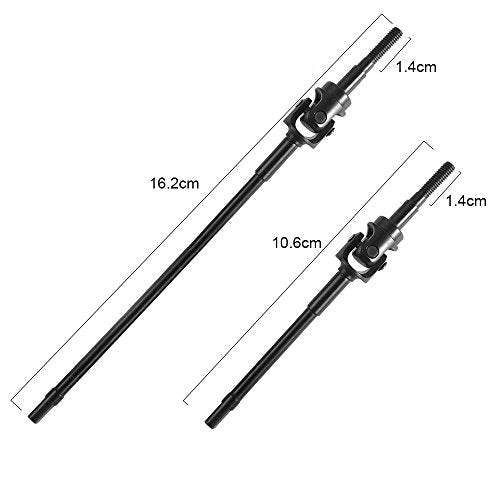 Steel Axle Front CVD Drive Shafts for 1/10 RC Axial Wraith 90018 90048 RR10