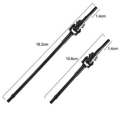 Steel Axle Front CVD Drive Shafts for 1/10 RC Axial Wraith 90018 90048 RR10