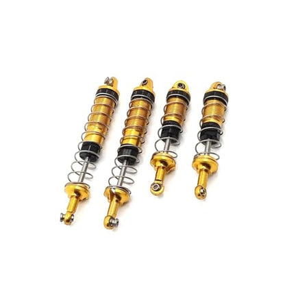 for WLtoys 12428 12423 12429 12427 FY 4Pcs Hydraulic Shock Absorber Metal Upgrade RC Car Parts Accessories Repair Spare Rc Parts - color: Yellow