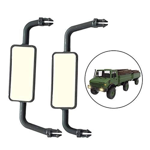 Generic Metal Trailer Upgrade Kit for 1/12 Scale RC Crawler Car, Rearview Mirror