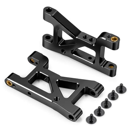 RC Aluminum Alloy Front & Rear Lower Suspension Arms Set Compatible with Tamiya XV01 1/10 RC Drift Car Upgrade Replace Parts, High-Precision XV01 Lower Swing Arms Set (Black) - color: Black
