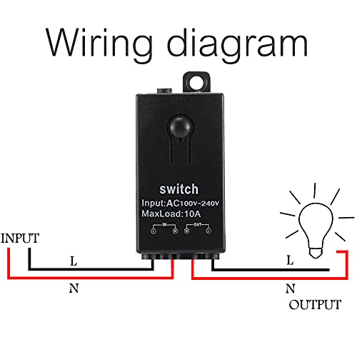 Wireless Lights Switch,110V/120V/240V /10A Relay,Mini Remote Switch. | 328FT Long Range for Household Appliances,Ceiling Lights, Water Pump, Electrical Equipment. - color: 110V-240V Mini Remote switch-10A