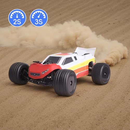 1/18 Off-Road Wheels and Tires 8mm Hex Preglued High Traction for Losi Mini-T 2.0 Brushless Stadium Truck (Black Wheels) - color: Black