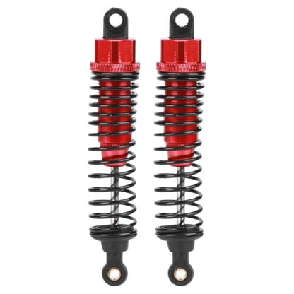 Shock Struts Damper, 2 Pcs Front Rear Shocks Damping Metal RC Car Upgrades Part Absorbers Oil Damper for 1/10 Flat RC Racing Car (100MM) - size: 100MM