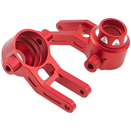 Metal Steering Knuckles Carrier Steering Block Upgrades Parts Compatible with Arrma 1/8 Infraction 4X4 MEGA/Vendetta 4X4 3S BLX RC Car (Red)