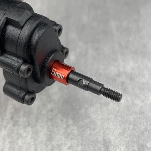 RCHUBAM 2PCS Steel Portal Stub Axle for 1/18 Redcat Ascent-18 Upgrade Part | 1 Pairs Stock Size/+5mm/+10mm Portal Stub Axle,RC Rock Crawler Car Upgrade - style: +5mm CVD Stub Shaft