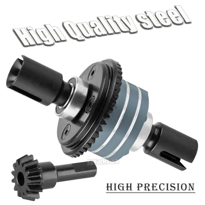 RC 43T Differential & 10T Main Gear Upgrades Part for 1/7 Big Rock/Mojave/Fireteam V2 6S BLX,1/8 Kraton/Outcast/Notorious Talion 6S BLX & EXB,Replace ARA310990,#ARA310979,Titanium - color: Titanium - (Differential)