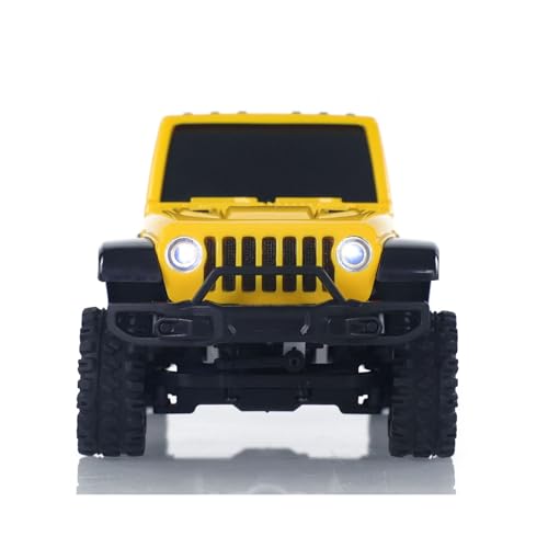 US in Stock, 2.4G 1/36 Remote Control Rock Crawler 3601 RC Off Road Car 4×4 RTR Model Vehicle Light Lipo Battery Radio Mini Toy Hobby Grade Model for Christmas Birthday Gift - color: 3601-yellow
