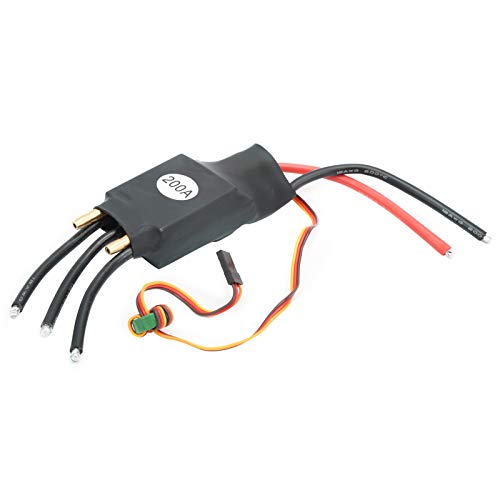 200A Electric Brushless Motor Controller,ESC Brushless Water Cooled Electric Speed Controller ESC for RC Boat Airboat Model