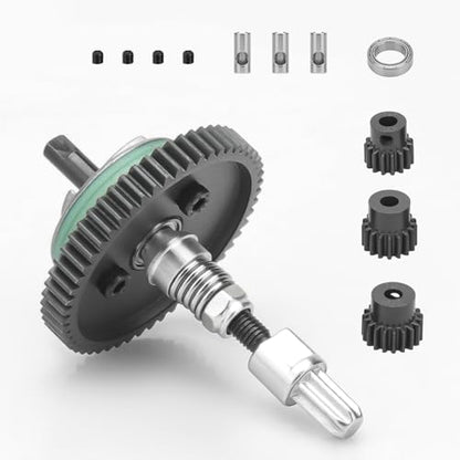 daitoku Differential Gear Complete Slipper Clutch with 32P 15T/17T/19T Pinions Gear Set for Traxxas Slash Stampede Rustle 4X4, Replacement of 6878