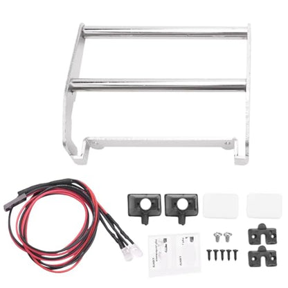 Rc Bumpers Compatible with Traxxas for TRX4 K5 for Blazer 1/10 RC Crawler Car Metal Front Bumper with Light Upgrade Accessories
