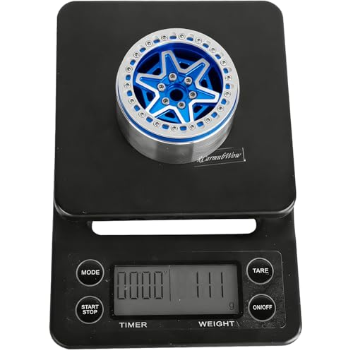 2.2" RC Beadlock Wheels, Aluminum Alloy Rims Compatible with 1/10 SCX10 Capra TRX4 Gen8 Everest Gen7 Pro AMG 6x6 Off-Road Truck,RCarmubWow 2.2 Beadlock Wheel for 1/10 Rock Crawler,Navy Blue - color: Navy Blue(4pcs)