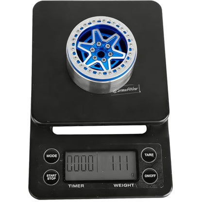 2.2" RC Beadlock Wheels, Aluminum Alloy Rims Compatible with 1/10 SCX10 Capra TRX4 Gen8 Everest Gen7 Pro AMG 6x6 Off-Road Truck,RCarmubWow 2.2 Beadlock Wheel for 1/10 Rock Crawler,Navy Blue - color: Navy Blue(4pcs)