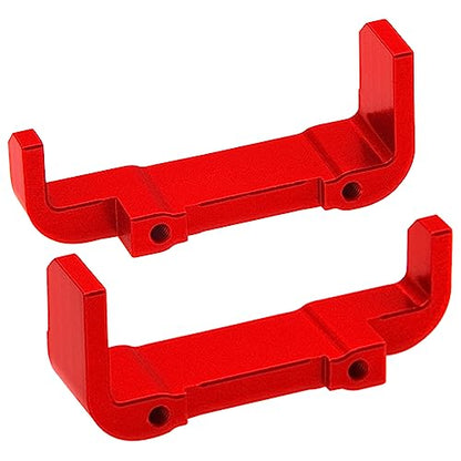 Metal Motor Mount Holder & Battery Mount Support Compatible with Wltoys 144001 144002 124016 124017 124019 124018 RC Car (Red) - color: Red
