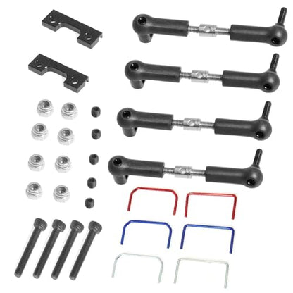 RC Upgrade Accessories for Traxxas for Slash for E-Revo 1/16 Front and Rear Wide Sway Bar Anti Roll Bar Kit RC Car Upgrade Parts Accessories