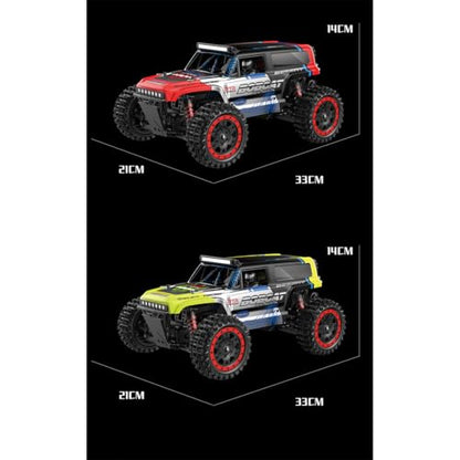 S912PRO 1/16 Scale RC Crawler Drift Car for Adults, Brushless 4WD 2.4G High-Speed Desert Buggy, Full-Proportional Electric Racing Vehicle(Two Batteries/Green) - color: Green