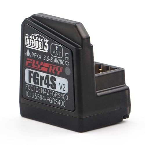 Flysky FGr4S V2 AFHDS 3 4CH Receiver for Flysky NB4 Series | Compatible with Flysky Noble NB4, NB4+, NB4 Pro, NB4 Pro+ and NB4 Lite transmitters