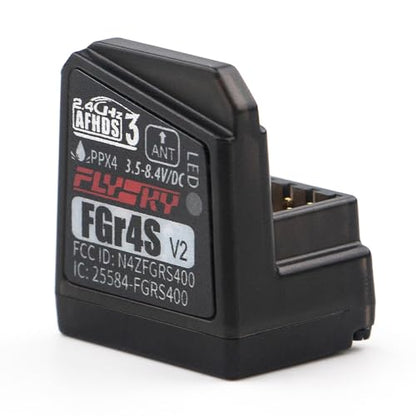 Flysky FGr4S V2 AFHDS 3 4CH Receiver for Flysky NB4 Series | Compatible with Flysky Noble NB4, NB4+, NB4 Pro, NB4 Pro+ and NB4 Lite transmitters