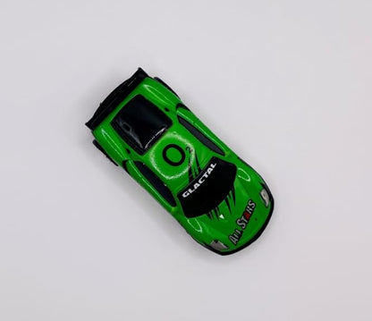 Mini RC 1:58 Scale Small Pocket Portable Micro Racing Car Can Miniature Coke Can Upgraded 2.4G Wireless Radio Remote Control for Multi-Users (Qty. 1 = 1 Can) (Green) - color: Green