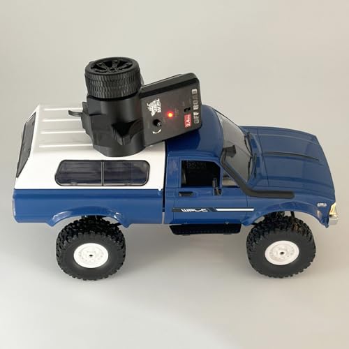 RC Crawler WPL C24 RC Rock Crawler RC Truck 4x4 1/16 Scale All Terrain | Remote Control Pickup Off Road RTR with 2.4 GHz Proportional Throttle Steering LED Light 2 Batteries Hobby Toy Adult
