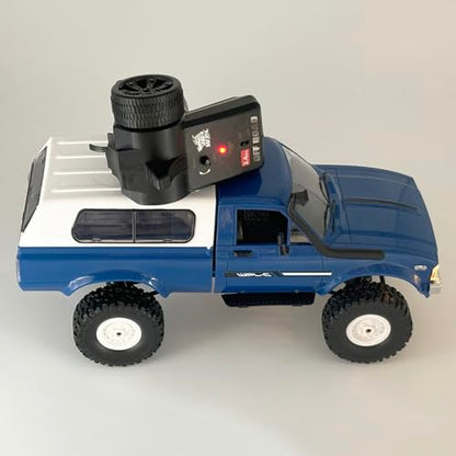 RC Crawler WPL C24 RC Rock Crawler RC Truck 4x4 1/16 Scale All Terrain | Remote Control Pickup Off Road RTR with 2.4 GHz Proportional Throttle Steering LED Light 2 Batteries Hobby Toy Adult