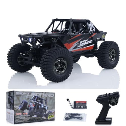 US in Stock,1/24 4x4 UDI RC UCX2405PRO RC Rock Crawler Model Brushless Motor ESC Radio Controlled Off-Road Vehicles RTR Car Battery Hobby Grade Model for Birthday Gift(Black) - color: Black