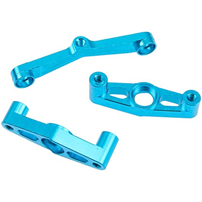 Aluminum Alloy Steering Assembly w/Bearings Compatible with Tamiya TT02 1/10 RC On Road Touring Car Upgrade Parts