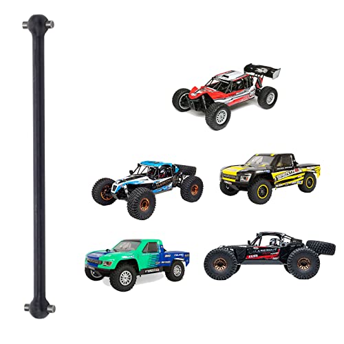 RCAWD Front Center Dogbone Drive Shaft for 1/10 Losi lasernut U4 & Tenacity T & Tenacity TT PRO & Tenacity DB & Tenacity SCT Upgrades, 131mm #45 Steel Parts for #LOS232033 Black - color: Black
