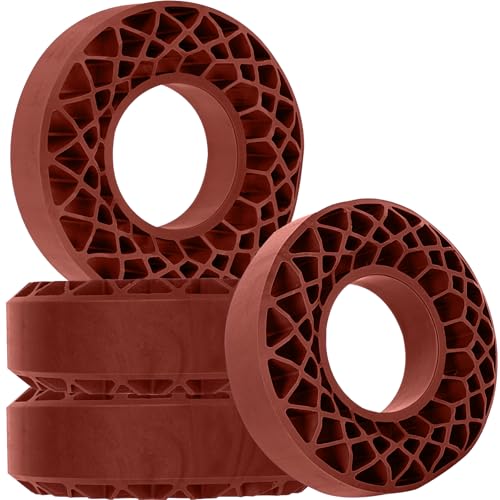 1.9 Silicone Rubber Insert Foam Tire Inserts RC 1.9" Wheel Tires Waterproof Inserts for 1/10 RC Crawler TRX4 SCX10 Capra Red cat Gen7 Gen8 RXB10 TF2,4pcs,Brown - color: Brown(4pcs)