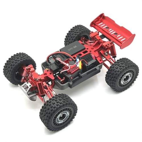 Upgrade Aluminum Alloy Spare Parts Full Set RC Car Accessories Fitting for Hyper Go H16BM H16GT H16DR MJX 1/16 JC16EP Brushless High Speed Trucks (RED,16160 Front Gearbox Cover) - size: 16160 Front Gearbox Cover
