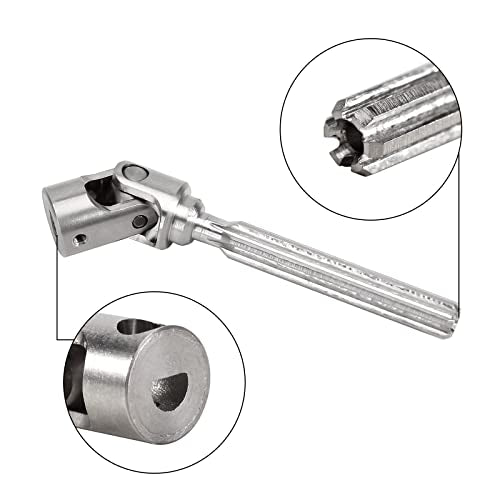 INJORA Stainless Steel D-Shaped Hole Drive Shaft for SCX24 JLU C10 Bronco